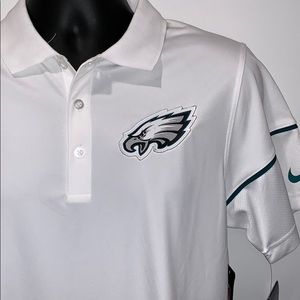 White team issue training camp eagles polo